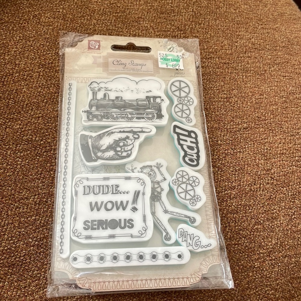 Cling stamps called Craftsman.